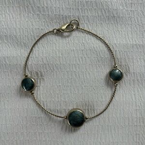 Dainty Silver/blue bracelet (THRIFTED/VINTAGE) Do not know Original price/brand